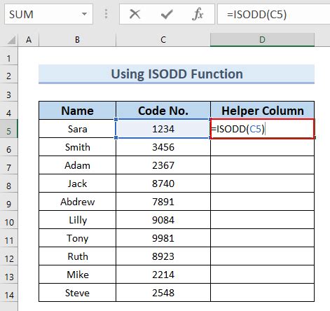 How to Sort Odd and Even Numbers in Excel (4 Easy .